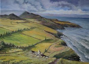 Welsh seaside original oil painting