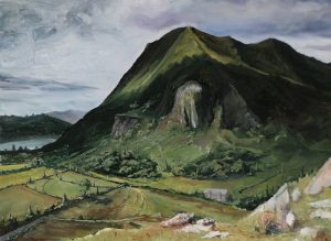 Mountain original oil painting