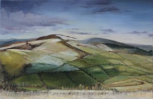 Mountain original oil painting